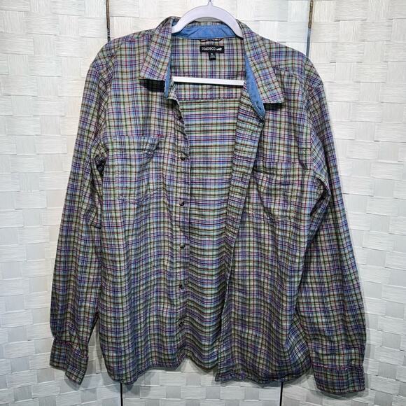 Toad & Co Flannagan Long Sleeve Plaid Button Down Shirt Mens Size XL Flannel - Picture 5 of 10